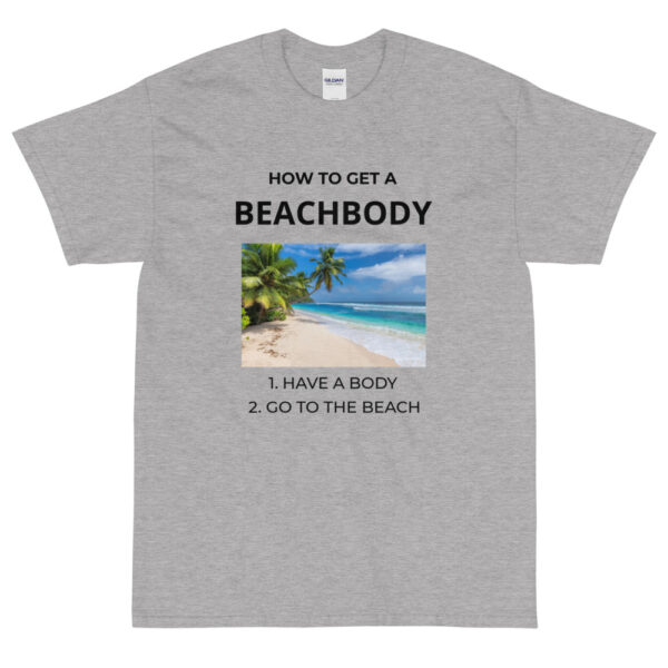 Herren-T-Shirt “How to get a beachbody”
